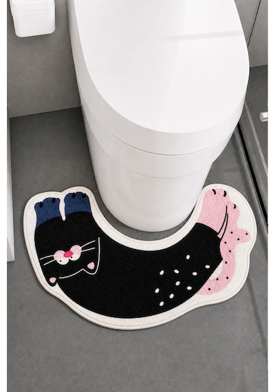 Chiliai Home 40x70 cm Dijital Kaymaz Yıkanabilir Banyo Paspası, Agos