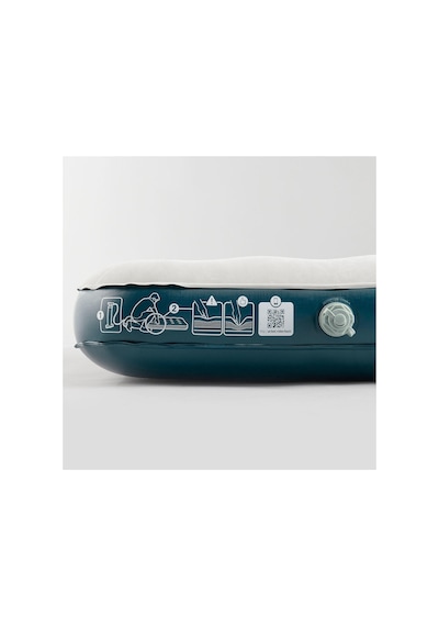Quechua Tek Kişilik Şişme Yatak - Kamp - 190 70 Cm - Air Basic Çakıl Rengi/kum Rengi