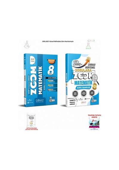 Günay 8. Sınıf Lgs Matematik 2 Kitaplı Başarı Seti Set 060