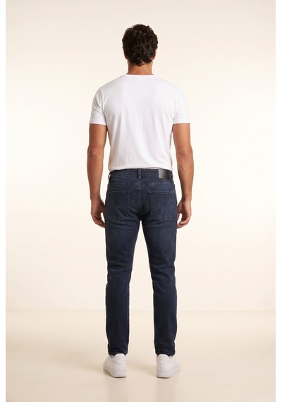 Parma Normal Bel Fermuarlı Boru Paça Jean Pantolon Jsco Js2213-f08 Mavi - Siyah