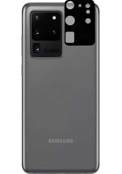 Kilifone - Samsung Galaxy S20 Ultra Uyumlu - Kamera Lens Koruyucu 3d Kamera Camı - Şeffaf