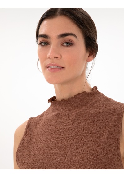 Pierre Cardin Kadın Kahverengi Bluz Örme 50301493-vr029 Kahverengi