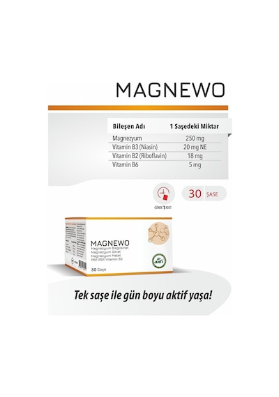 Magnewo Efervesan Magnezyum Sitrat Malat Glisinat
