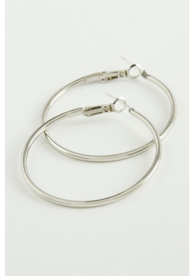 Metal Halka Küpe 4 Cm Çok Renkli