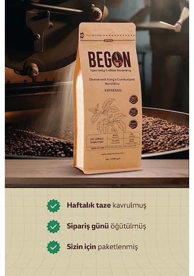 Nord Kivu Premium Espresso Öğütülmüş Kahve Fırsat Paketi 1000g X 2 Adet Espresso