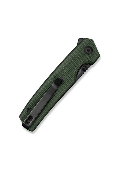 Sencut Stria Milled Green Canvas Micarta Handle Black D2 Blade Çakı Yeşil