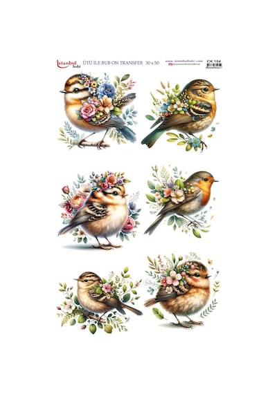 Ütü İle Rub On Transfer Kağıdı 30x50cm Ck154