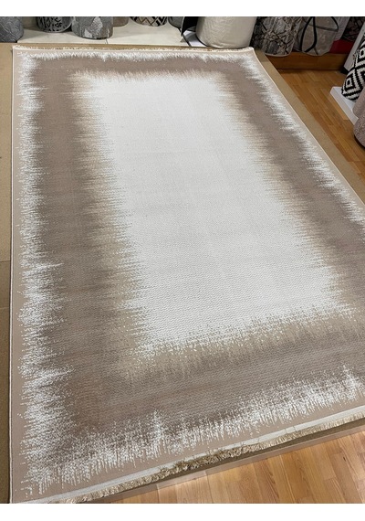 Bertuğ Halı Ada Serisi 017 Salon Oturma Odası Halısı 6m2 200x290 Krem - Vizon