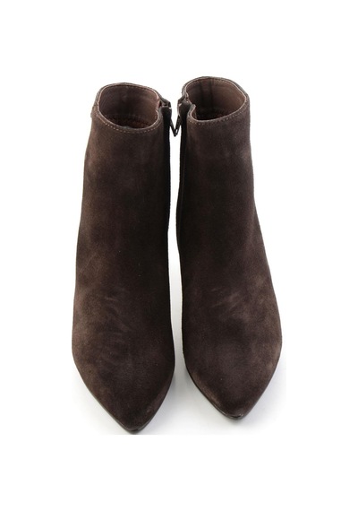 Bambi Kahve Süet Hakiki Deri Kadın Bot & Bootie K02750344302 Kahverengi
