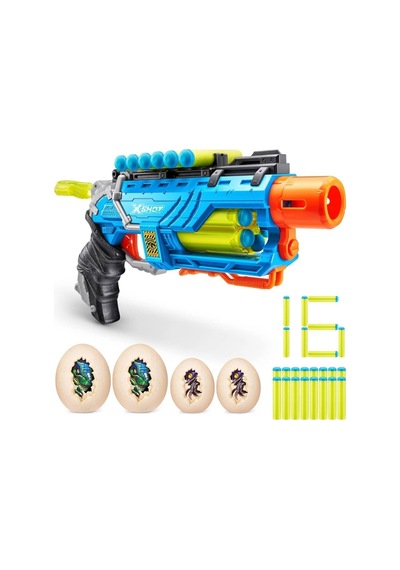 Mey İthalat 4860 X Shot Sünger Atan Dino Attack Striker Silah -