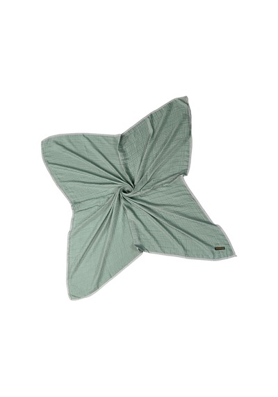 Mim Eşarp Mısırlı Eşarpları Biyeli Müslin Düz Renk Eşarp 100x100cm Açık Yeşil