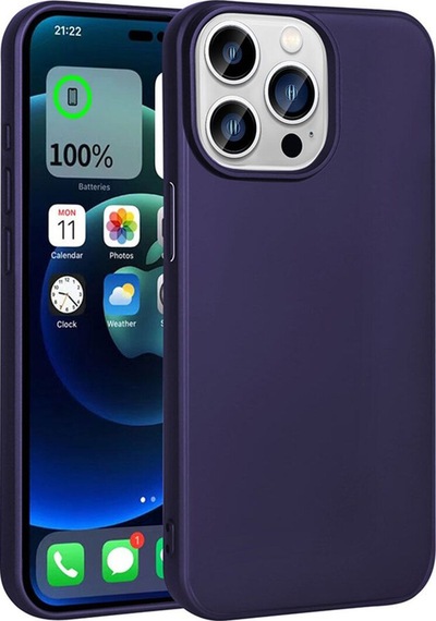 Apple Uyumlu iPhone 15 Kılıf Zore Premier Silikon Kapak Lacivert