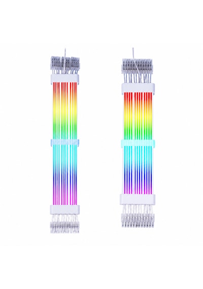 Zoko 1x24 Pin / 3x8 Pin Argb Aydınlatmalı Sleeved Kablo Seti