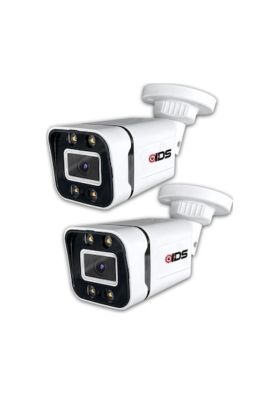 Ids Gece Renkli 5mp Sony Lens 1080P FHD Ahd Güvenlik Kamerası 4X Ultra Led Plastik Kasa 2 Adet