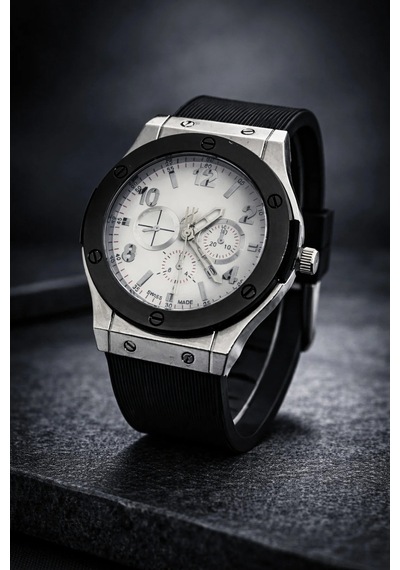 Ter Tutmayan Silikon Kordon Erkek Kol Saati Siyah - 886326451 Rose Gold