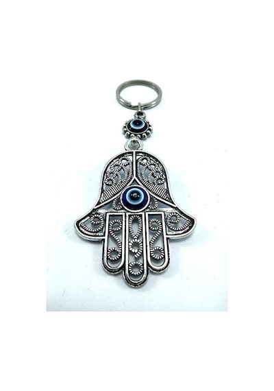 Nazar Boncuğu Metal Fatıma/hamse Eli Anahtarlık/araba Dikiz Ayna