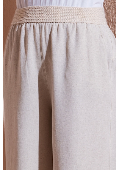 Fashion Friends Bayan Pantolon 25y0893k1 Natural Natural Krem