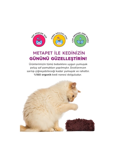 Metapet Catnipli Peluş Kedi Oyuncağı Organik Kedi Nanesi Oyuncakları