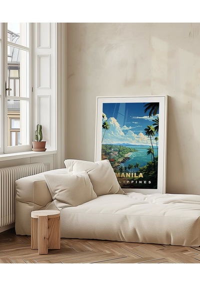 Çerçevesiz Poster Manila Tropik Sahil Manzarası