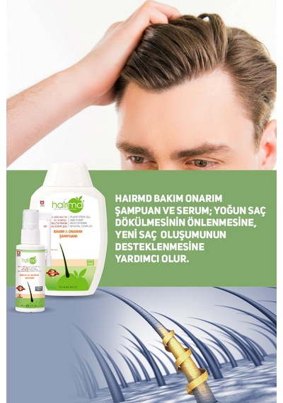 Hair Md Bakım ve Onarım Şampuanı 300 ML + Saç Serumu 60 ML