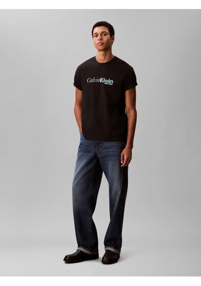 Calvin Klein Ss 20s Eu Calvın Cur Siyah Erkek Tişört