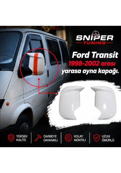 Snıper Tunıng Ford Transit 1998-2002 Uyumlu Yarasa Ayna Kapağı Sağ-sol Takım
