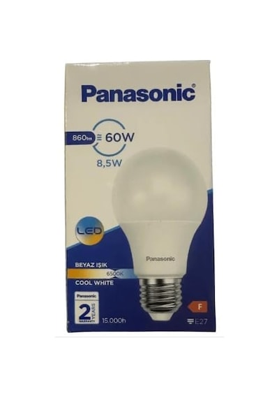 Led E27 8,5w 860lm 6500k Lamba Beyaz Işık