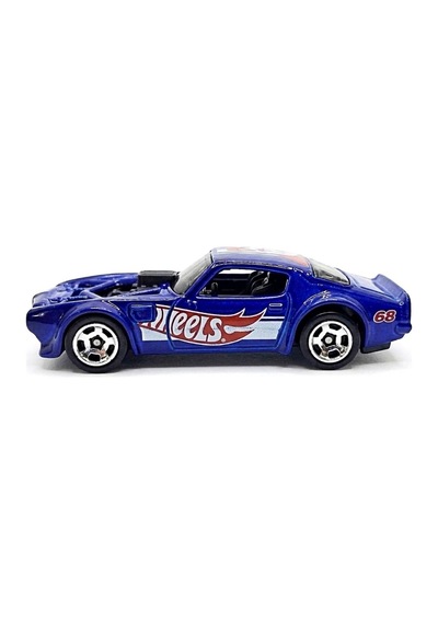 Hot Wheels 1970 Pontiac Firebird - Team Wheels Mavi 1/64 Diecast Model Araba Çok Renkli