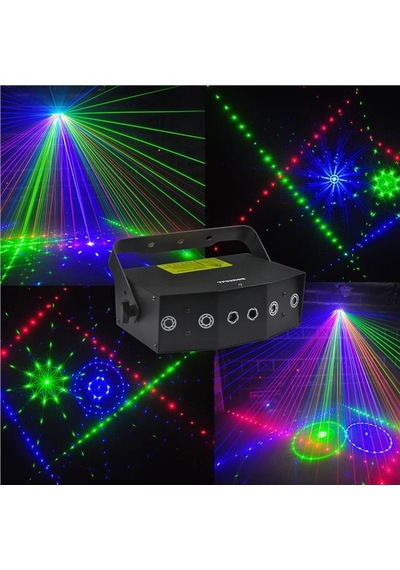 Layu Tf02rgb Rgb Beam + Rgb Twinkling Lazer Dmx-auto-sound-master/slaver
