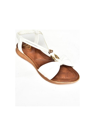Fox Shoes S258013509 Beyaz Alçak Tabanlı Kadın Sandalet Beyaz