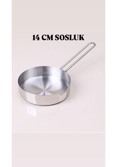 Çelik Tava 12cm- 14cm Sosluk/ Sütlük Kapaksız 14 Cm