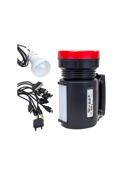 POWERMASTER YAJIA YJ-1908TSYK 10 WATT 22 SMD LEDLİ SOLAR PANELLİ 3 AMPULLÜ USB-MP3-RADYO DESTEKLİ SOLAR IŞILDAK FENER