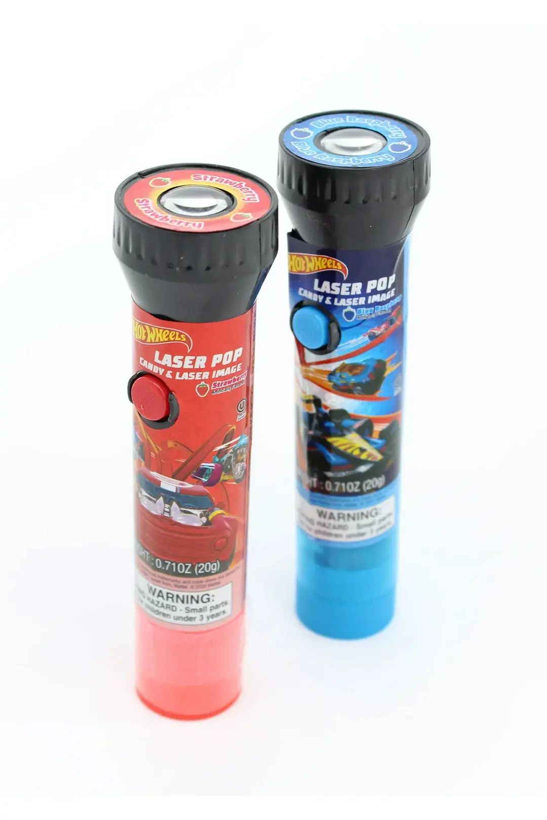 Hot Wheels Laser Pop Işıklı Çilek Aromalı Lolipop Şeker 1 Adet