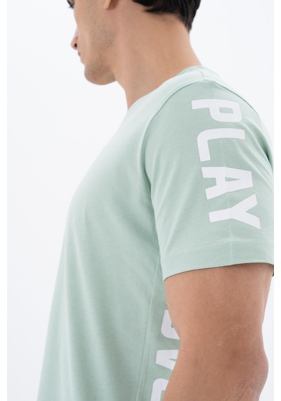 AR-MA Arma Erkek Regular Fit Bisiklet Yaka Tişört Y25344404701 Yeşil