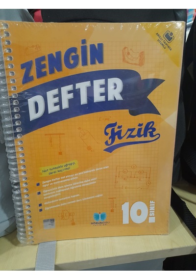Sözünözü 10.sınıf Fizik Zengin Defter Yaprak Test Hediye