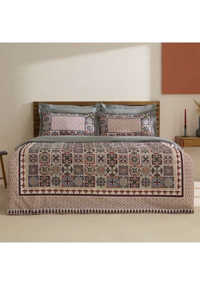 Karaca Home Tessera %100 Pamuk Çift Kişilik Nevresim Takımı Mint Mint