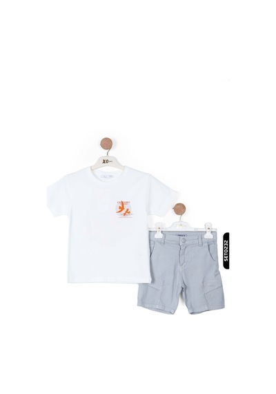 Nk Kids Xo Kids Military Erkek Çocuk Şort 4-8 Yaş 64703 Gri