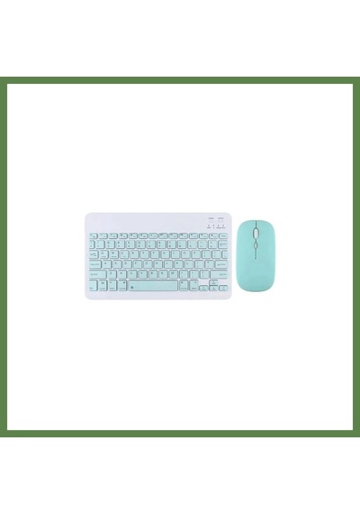 Bezos Kyb71 Kablosuz Türkçe Q Klavye Mouse Set - Açık Yeşil Hb006 Diğer
