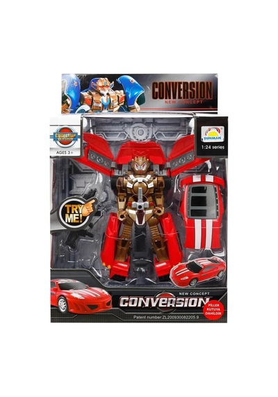 1:24 Sesli Ve Işıklı Dönüşebilen Robot 22 Cm