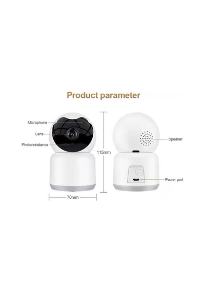 Ev Güvenlik Kamerası, Tuya 3mp Kapalı Pan-tilt Akıllı Kamera Bebek Ve Evcil Hayvan İçin Hareket İzleme, 2 Yönlü
