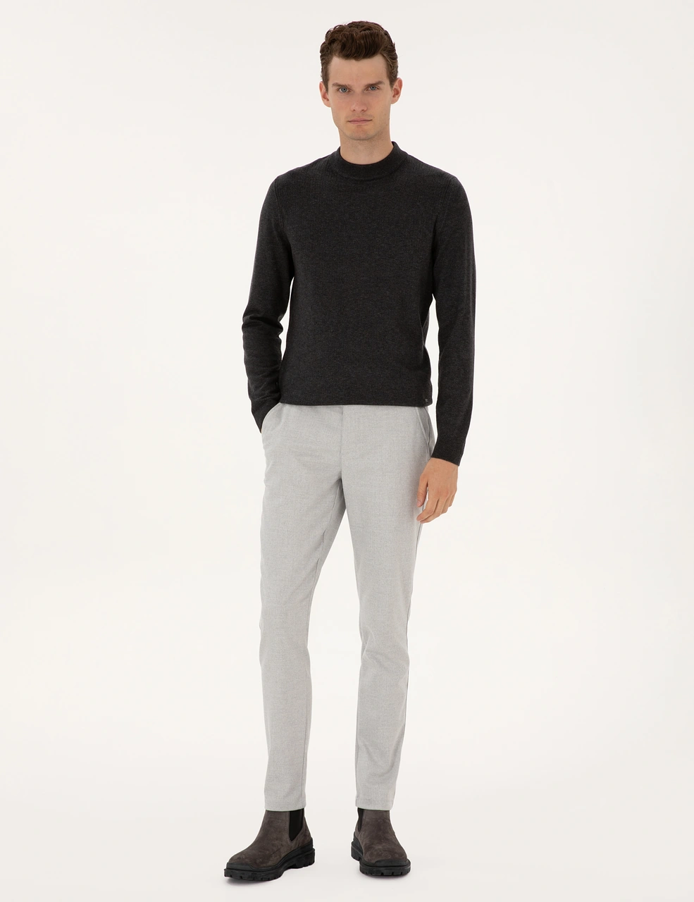 Pierre Cardin Erkek Gri Pantolon Kanvas-chino 50309943-vr024 Gri