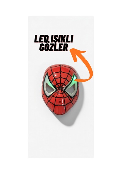 Led Işıklı Çocuk Oyun Maskesi Led Gözlü Eğlenceli Oyuncak Maske Parti Kostüm Aksesuarı Diğer