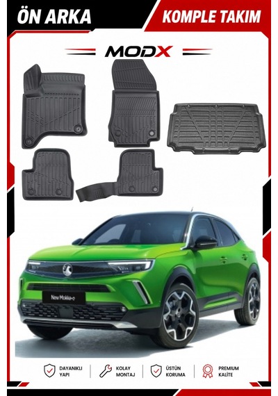 Ds7 Crossback Araca Özel 3d Havuzlu Paspas Takımı Ve Bagaj Havuzu Alt Kademe