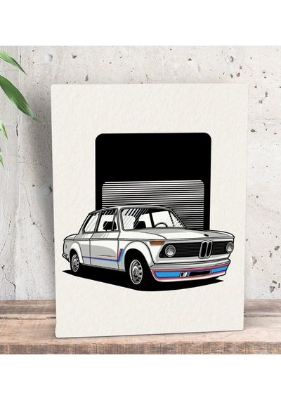 Bk Gift Klasik Araç Tasarımlı Dekoratif Mini Kanvas Tablo 15X20Cm (506660889)