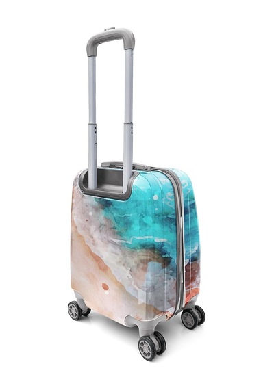 Coral High Renkli Desenli Mini Kabin Boy Valiz 40cm 16764 Çok Renkli