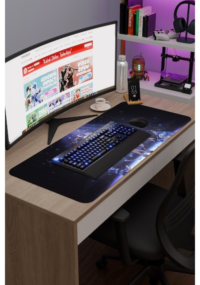Furina Genshin Impact Anime Gacha V5 - 90x40 Xxl Gaming Mouse Pad Fare Altlığı