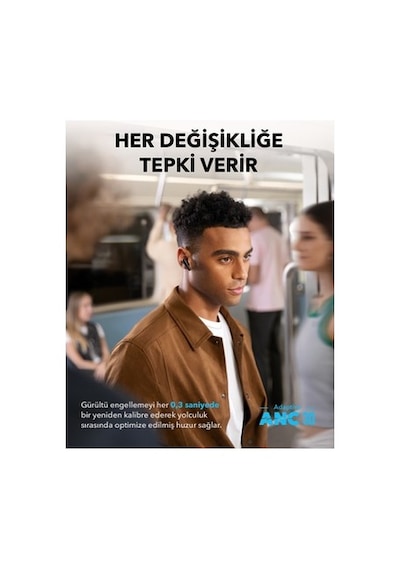 Anker Soundcore Liberty 4 Pro Kulak İçi Bluetooth Kulaklık, Aktif Gürültü Engelleme, Mat Siyah -