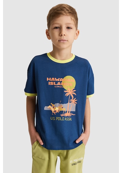 U.s. Polo Assn. Erkek Çocuk Açık Lacivert Tişört 50325624-vr059