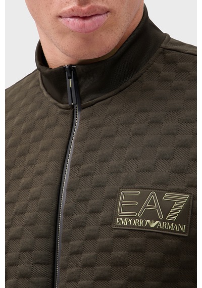 Ea7 Logolu Regular Fit Dik Yaka Fermuarlı Sweat Erkek Sweat 7m002246 Af26241 U6027 Kahve
