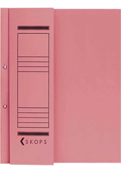 Yarım Kapak Kapsüllü Karton Dosya  500 Adet Pembe